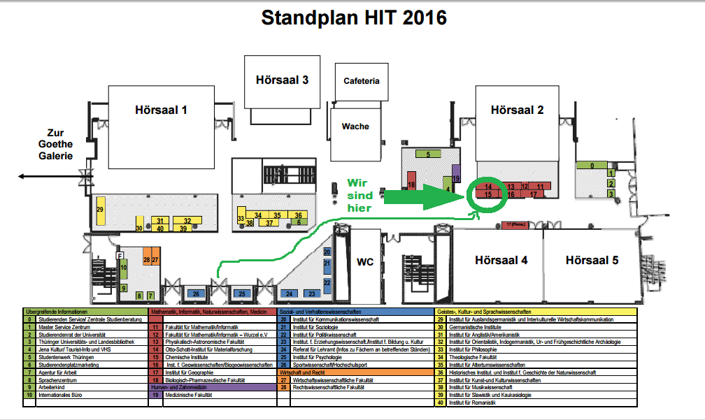 HIT 2016 Standorte